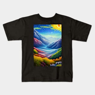 Beautiful mountain design Kids T-Shirt